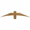 Ekena Millwork Bellingham Rough Sawn Timber Gable Bracket, Western Red Cedar, 48"W x 10"H x 4"D x 4"F, 5/12 Pitch GBW048X10X0404BEL00RWR - alternate 1